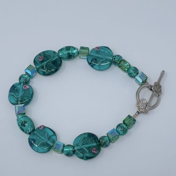 Bella DolceBracelet with sterling silver Swarovski Crystals & Murano glass